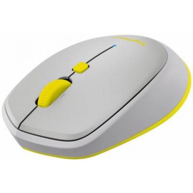 Logitech Bluetooth Mouse M535 Grey, Optical Mouse for Notebooks, Compatible with Windows/Mac OS/Chrome OS/Android, Grey/Yellow, Retail