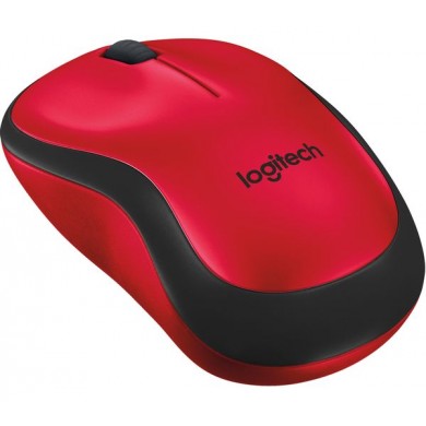 Logitech Wireless Mouse M220 Red, Silent Optical Mouse for Notebooks, Nano receiver, Red, Retail