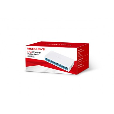 Switch MERCUSYS MS108 / 8 port / 100Mb / RJ45 / Plastic case