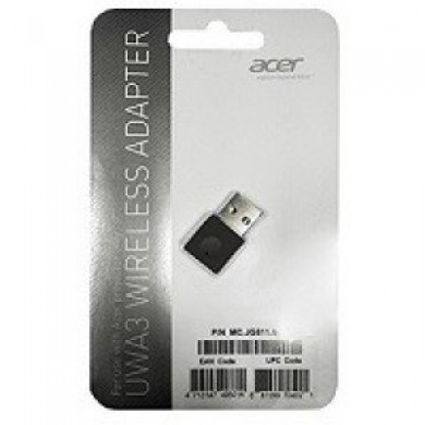 ACER WIRELESS PROJECTION KIT UWA3 (Black), USB Wireless adaptor, Compatible with P1285 / P1385WB projectors, WiFi-N