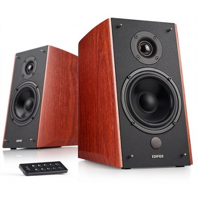 Edifier R2000DB Brown, 2.0/ 120W (2x36W+2x24W) RMS, Audio In: Bluetooth, RCA x2, PC, AUX, optical, coaxial, remote control, all wooden, (5&rdquo;+1&rdquo;)