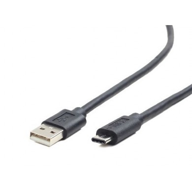 Cable USB2.0/Type-C - 1.8m - Cablexpert CCP-USB2-AMCM-6, 1.8 m, USB 2.0 A-plug to type-C plug, Black