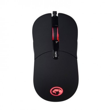 MARVO "G931", Gaming Mouse, 2000/3000/4000/5000/6000/7200dpi adjustable, Optical sensor (Pixart 3325), 6 programmable buttons, RGB 16M colors, Advanced configuration, Braided cable, USB, Black