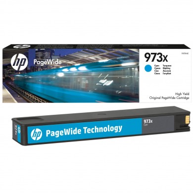 HP 973X (F6T81AE) High Yield Cyan Original PageWide Cartridge for HP PageWide Pro 452dw HP PageWide Pro 477dw, 7000 p.