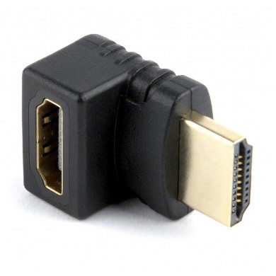 Adapter HDMI-HDMI - Gembird A-HDMI270-FML, Adapter HDMI female 270° to HDMI male, gold plated contacts