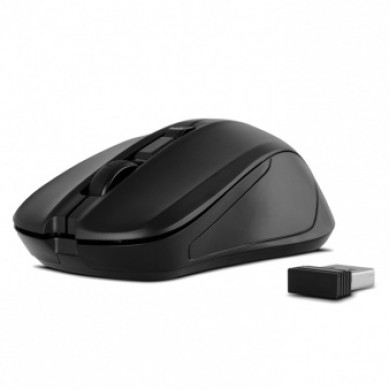 SVEN RX-270W  Wireless, Optical Mouse, 2.4GHz, Nano Receiver, 800/1200/1600 dpi, USB, Black