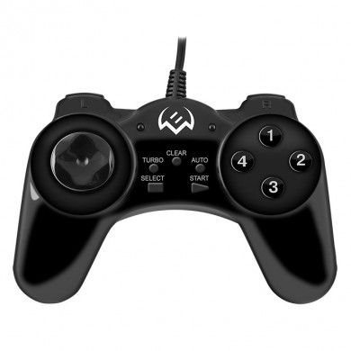 SVEN GC-150 Gamepad, Vibration feedback, 2 axes, D-Pad, 1 joystick and 13+3 buttons, USB, Black