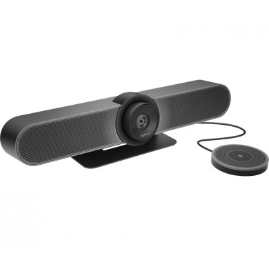 Logitech&nbsp;Expansion Microphone for MEETUP camera, Microphone Type: Mono, wideband, noise canceling; LED indicator confirms video streaming, microphone mute, on-hold, and Bluetooth pairing, etc; Buttons / Switch: Microphone mute; Cable length 6 m