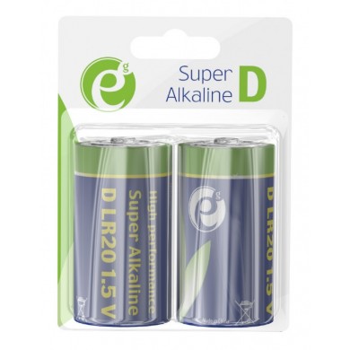 Baterie Alcalina D-tip Gembird EG-BA-LR20-01/ LR20 1.5V/  2pcs