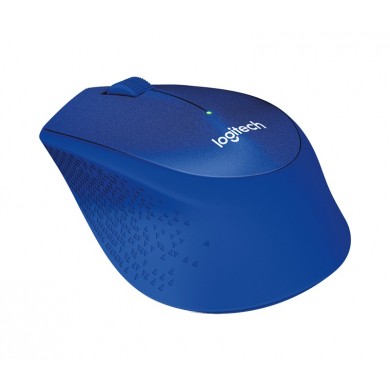 Logitech Wireless M330 Silent Plus, Optical Mouse for Notebooks, nano receiver, Blue