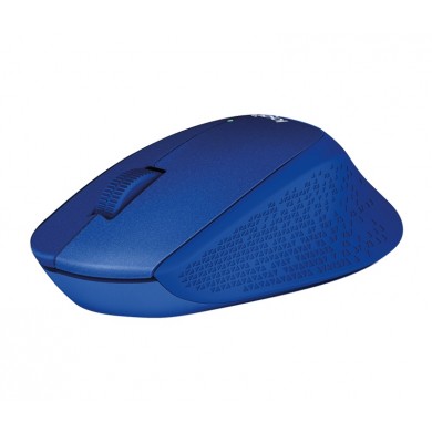Logitech Wireless M330 Silent Plus, Optical Mouse for Notebooks, nano receiver, Blue