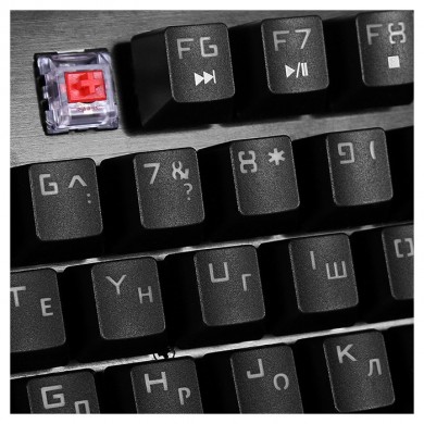 SVEN KB-G9700 RGB Mechanical Gaming Keyboard, Top metal panel, Red switches, Mechanical keys 104 keys, Full key anti-ghosting, 12 Fn-keys, Backlight (RGB), USB, Black, Rus/Ukr/Eng