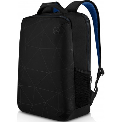 15.6'' NB Backpack - Dell Essential Backpack , Water bottle holder, water resistant, zippered front pocket, reflective elements, foam padded laptop compartment, Black reflective printing (E51520P).