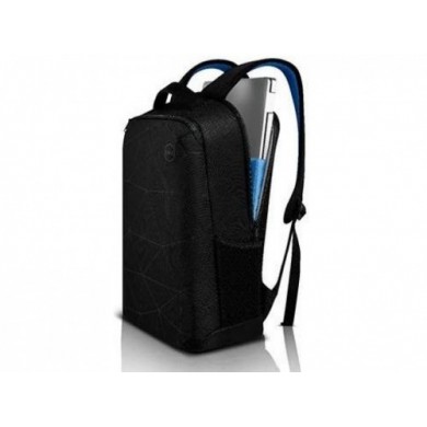 15.6'' NB Backpack - Dell Essential Backpack , Water bottle holder, water resistant, zippered front pocket, reflective elements, foam padded laptop compartment, Black reflective printing (E51520P).
