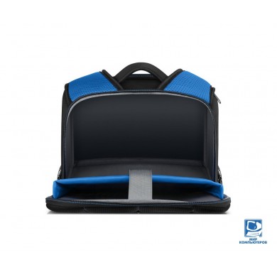 15.6'' NB Backpack - Dell Essential Backpack , Water bottle holder, water resistant, zippered front pocket, reflective elements, foam padded laptop compartment, Black reflective printing (E51520P).