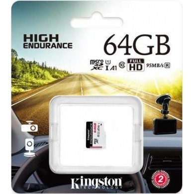 Card de memorie microSD 64GB Kingston High Endurance, 95Mbps