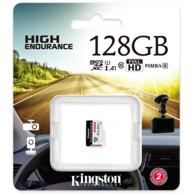 Card de memorie microSD 128GB Kingston High Endurance, 95Mbps