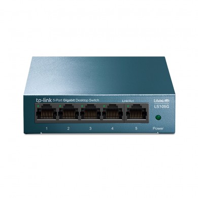 Switch TP-LINK LS105G / 5 port / Gigabit / RJ45 / steel case, LiteWave, Green Technology