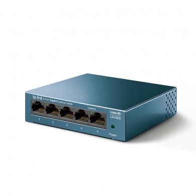Switch TP-LINK LS105G / 5 port / Gigabit / RJ45 / steel case, LiteWave, Green Technology