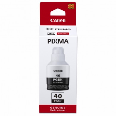 Ink Bottle Canon INK GI-40 BK (3385C001), Black, 170ml for Canon Pixma G6040/ G5040/ GM7040, 6000 p.