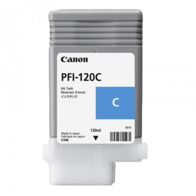 Ink Cartridge Canon PFI-120 Cyan EMEA , 130ml for Canon imagePROGRAF TM-200, TM-205, TM-300, TM-305