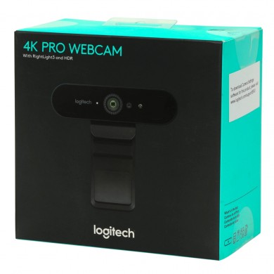 Logitech Webcam BRIO ULTRA HD PRO, 4K Ultra HD webcam with HDR and Windows Hello support