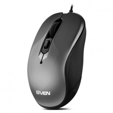 SVEN RX-520S, Optical Mouse, Antistress Silent 3200 dpi, USB, Dark Gray