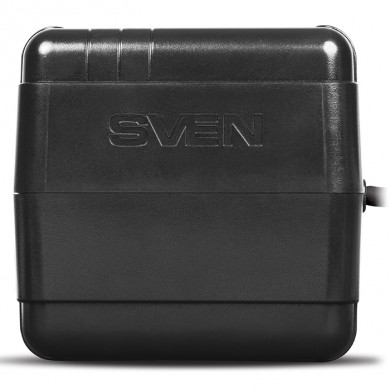SVEN VR-L1000, 320W, Automatic Voltage Regulator, 2x Schuko outlets, Input voltage: 184-285V, Output voltage: 230V &plusmn; 10%, diod indicators on the front panel, plastic body, Black