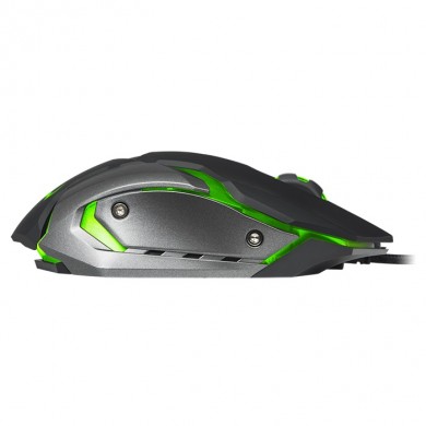 SVEN RX-G740 Gaming, Optical Mouse, 800/1200/1800/2400 dpi, 5+1 buttons (scroll wheel),  DPI switching modes, Two navigation buttons (Forward and Back), USB