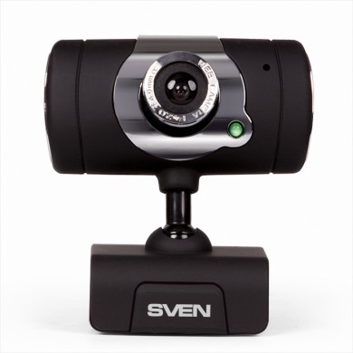 Camera SVEN IC-545, Microphone, 1.3Mpixel, 5G glass lens, hinge for easy camera rotation at any angle, UVC, USB2.0, Black