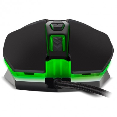 SVEN RX-G810 Gaming, Optical Mouse, 800-4000 dpi, 6+1 buttons (scroll wheel),  DPI switching modes, Two navigation buttons (Forward and Back),Soft Touch coating, USB, Black