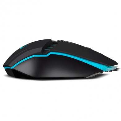 SVEN RX-G810 Gaming, Optical Mouse, 800-4000 dpi, 6+1 buttons (scroll wheel),  DPI switching modes, Two navigation buttons (Forward and Back),Soft Touch coating, USB, Black