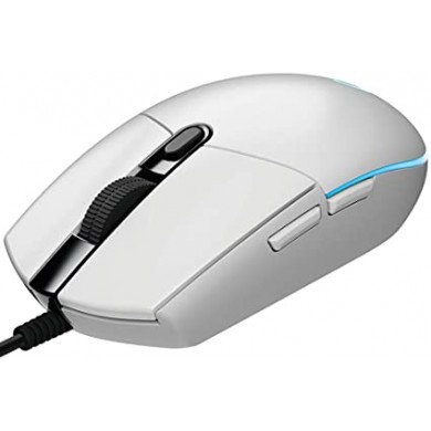 Logitech Gaming Mouse G102  LIGHTSYNC RGB lighting, 6 Programmable buttons, 200- 8000 dpi,  Onboard memory, White