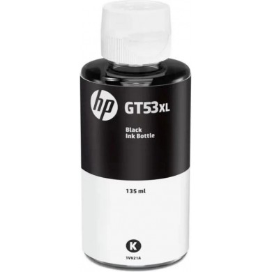 HP GT53XL (1VV21AE) 135-ml Black Original Ink Bottle (~8,000 pages)for HP Ink Tank 115, HP Ink Tank 315/319, HP Ink Tank Wireless 415/419, DeskJet G5810/G5820)