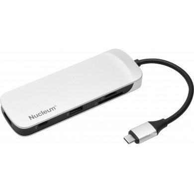 Adaptor Multiport Kingston Nucleum (C-HUBC1-SR-EN)/ USB-C/ 2xUSB-A 3.2/ 2xUSB-C 3.2/ HDMI/ SD/ microSD