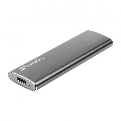 M.2 External SSD 240GB  Verbatim Vx500 USB 3.1 Gen 2, Sequential Read/Write: up to 500/430 MB/s, Windows®, Mac, PS4 and Xbox One compatible, Light, Portable, Durable, Ultra-compact aluminum housing, Low power consumption