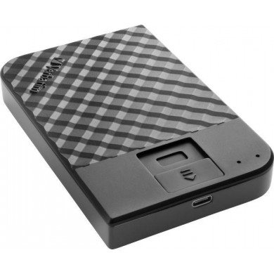 2.5&rdquo; External HDD 1.0TB (USB3.1/USB-C)  Verbatim &rdquo;Fingerprint Secure&rdquo;, Black, 256-bit AES hardware security encryption with fingerprint, Enclosure material: Plastic and Aluminium