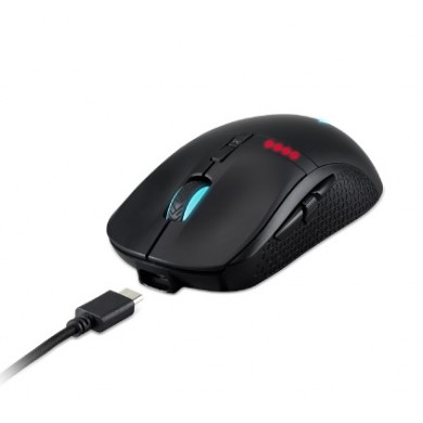 ACER PREDATOR CESTUS 350 - 2.4G Wired or Wireless Modes, 16.8M RGB Color, Pixart 3335 Optical Sensor up to 16000 DPI, 8 Programmable Buttons, 5 On Board Profile, Black.