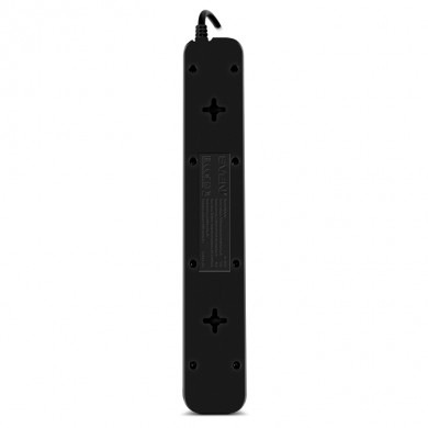 Surge Protector SVEN SF-05LU, 5 Sockets + 2 USB (2,4 A) , 1.8m, Black, color box