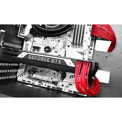DEEPCOOL &rdquo;EC300-24P-RD&rdquo;, RED, Extension cable 24 (20+4)-pin ATX, 18AWG fiber wire and a high-quality terminal, wire length 300mm