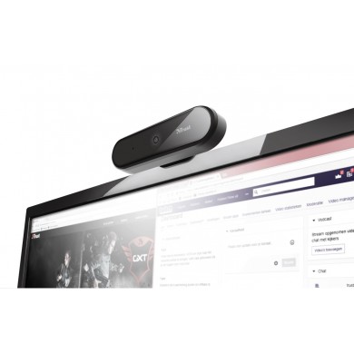 Trust Tyro Full HD Webcam, Full HD 1080p resolution and auto-focus, tripod, 1,5m, USB