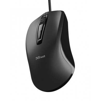 Trust Carve Optical Mouse, 1200 dpi, 3 button, USB, Black