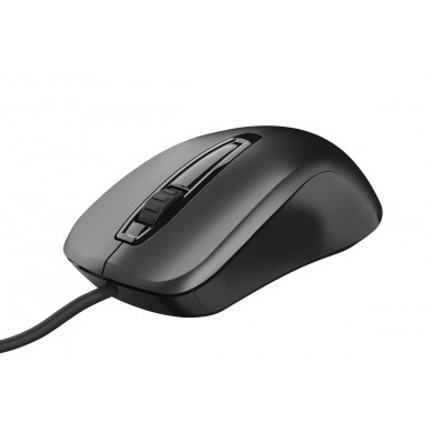 Trust Carve Optical Mouse, 1200 dpi, 3 button, USB, Black