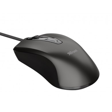 Trust Carve Optical Mouse, 1200 dpi, 3 button, USB, Black