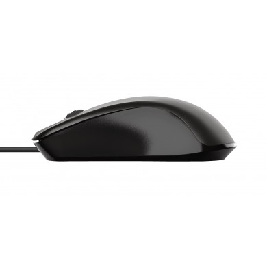 Trust Carve Optical Mouse, 1200 dpi, 3 button, USB, Black