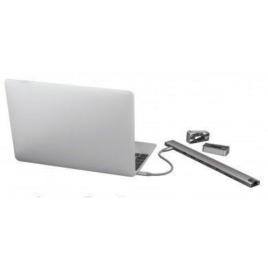 Adaptor Multiport Docking Station Trust Dalyx/ USB-С/ 4xUSB-A/ 2xUSB-C/ HDMI/ RJ45/ SD/ microSD