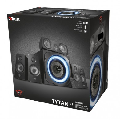 Boxe Gaming 5.1 Trust GXT 658 Tytan, Black / 180W / 3,5 AUX