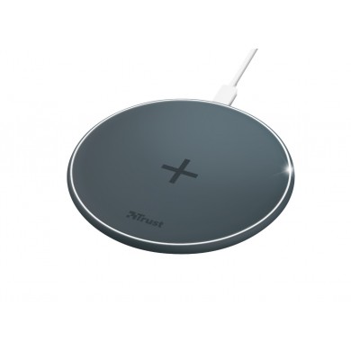 Wireless Charger  Trust Qylo Fast Wireless Charging, Fast-charge with maximum speed of up to 7.5W (iPhone) or up to 10W (Samsung Galaxy) using a USB wall charger with QuickCharge 2.0/3.0