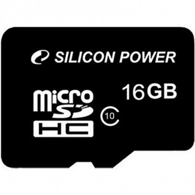 16GB microSD Class10 A1 UHS-I + SD adapter  Silicon Power microSDHC, 333x, Up to: 40MB/s