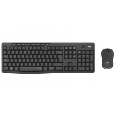 Logitech Wireless Combo MK295 Silent, Multimedia Keyboard & Mouse, Graphite, RUS, USB, Retail